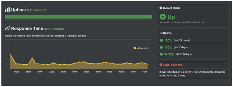 InterServer Uptime for the past 30 days (September 2015): 99.99%